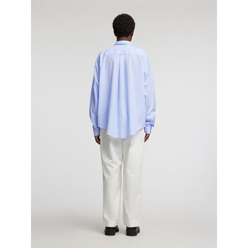 Annarr Volund-Poplin Classic Stripe Skjorte, Skyway, M