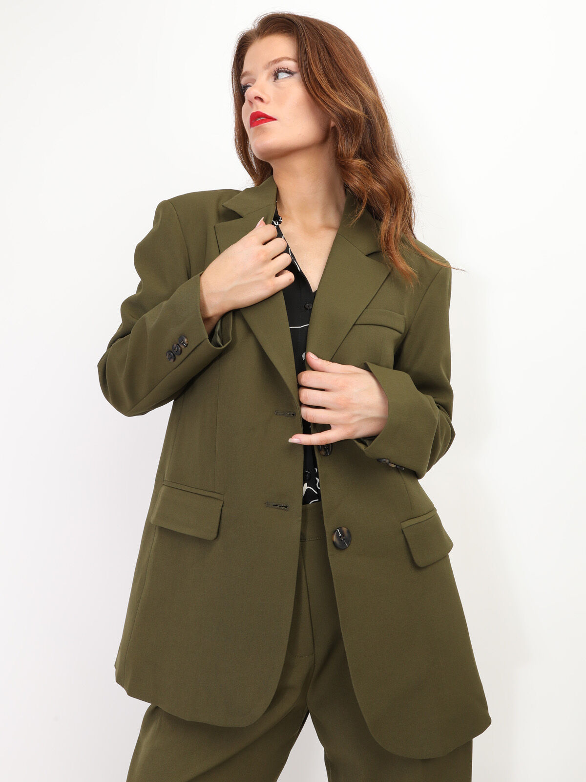 Veste de costume oversize- Kaki