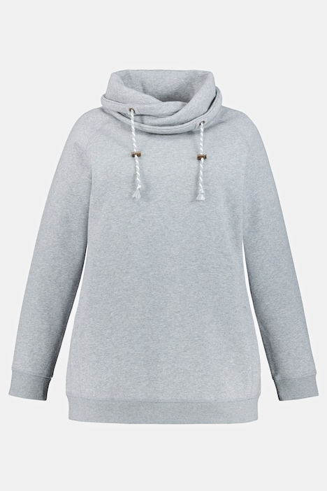 Sweatshirt, weiter Stehkragen, Taschen, Raglan-Langarm