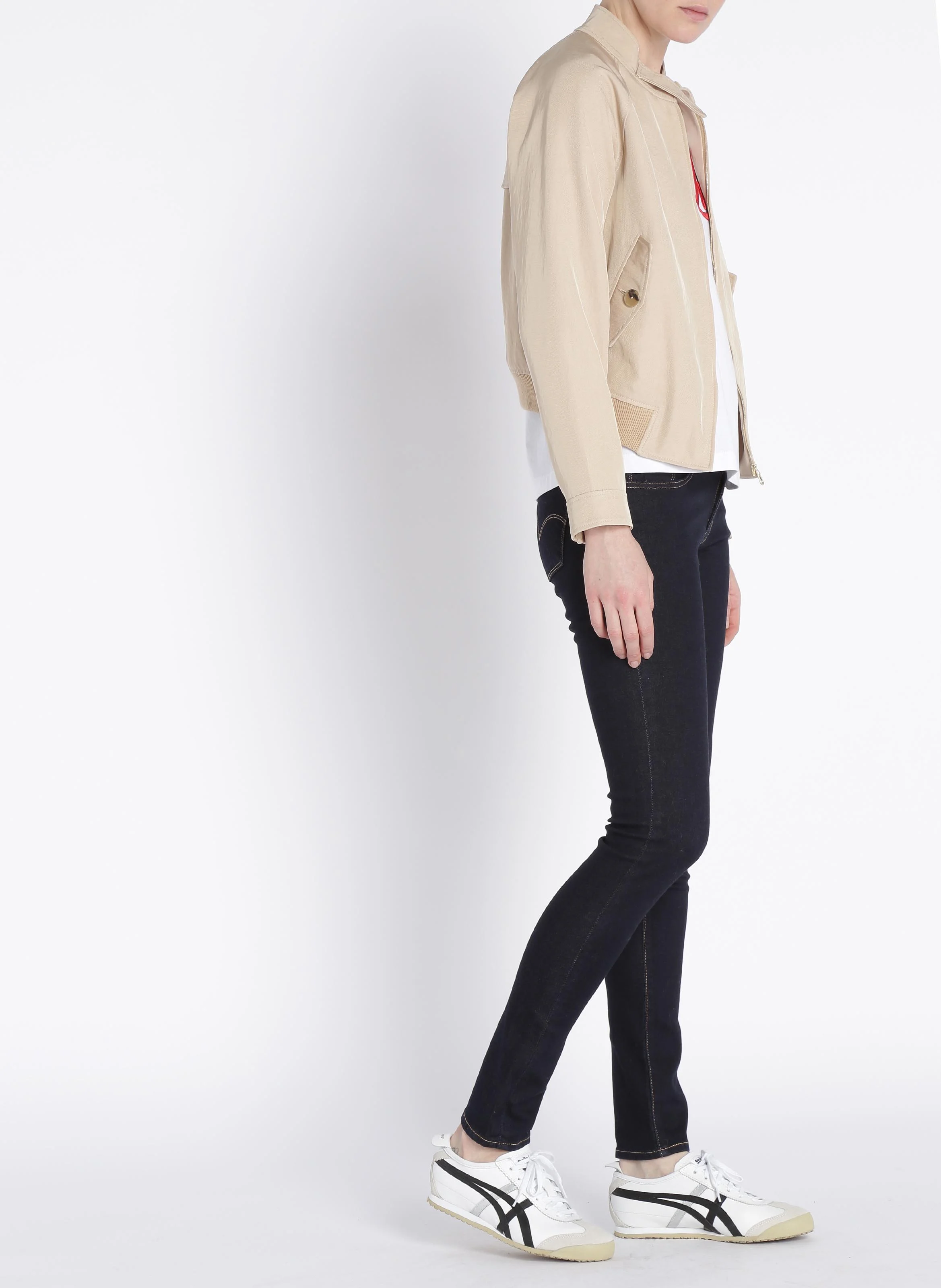711 SKINNY - Jean skinny taille mi-haute en coton mélangé | Jean brut