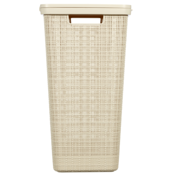 Curver Jute Wasmand met deksel 58L - Offwhite