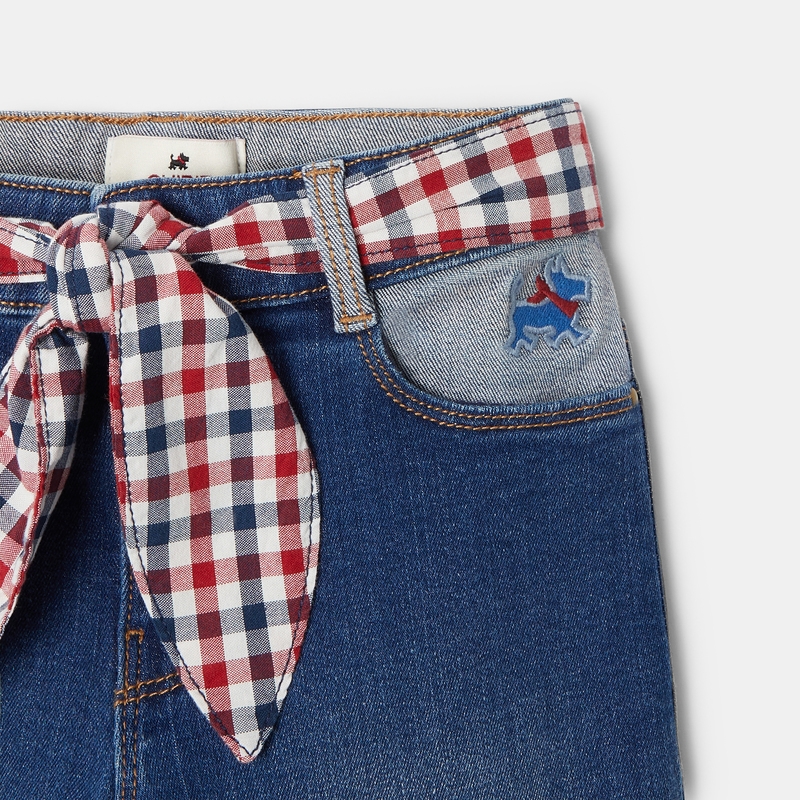 Jean slim ceinture amovible