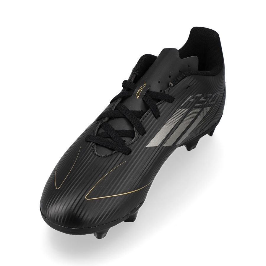 adidas F50 Club FxG Dark Spark - Noir/Argenté/Doré Enfant