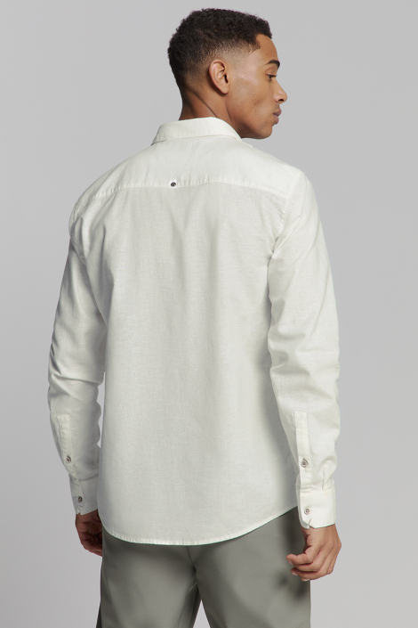 NO-EXCESS witte heren overhemd