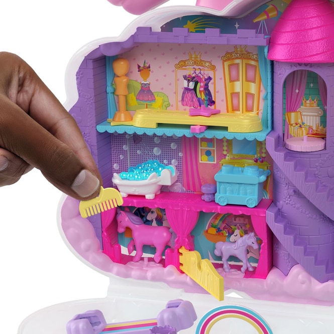 Polly Pocket - Einhorn Haarspiel Schatulle - pink