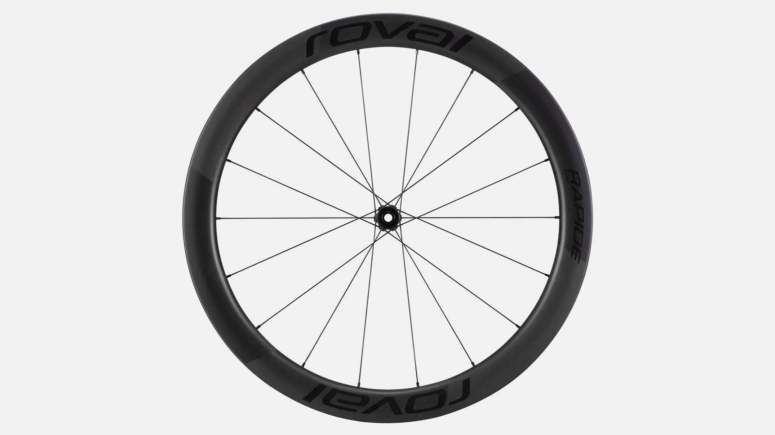Roval Rapide CL II Carbon Tubeless Disc Race Voorwiel Carbon/Zwart