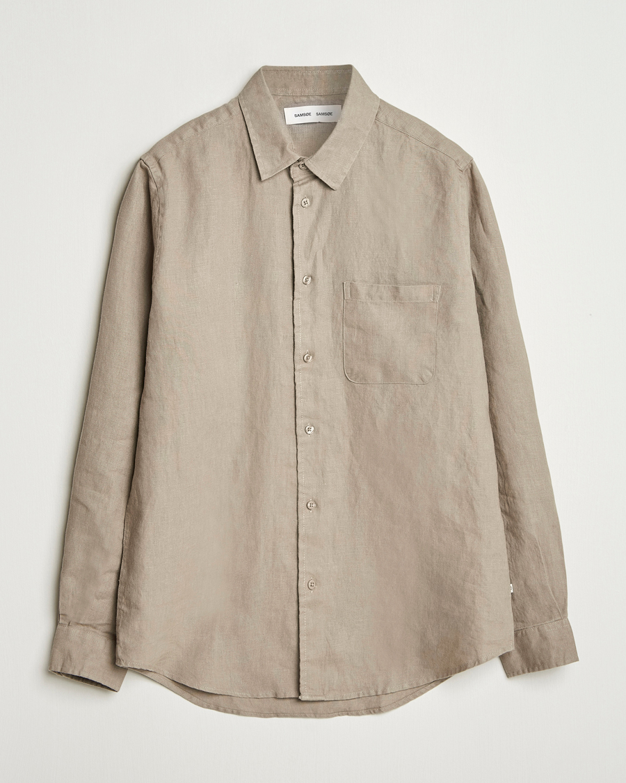 Samsøe Samsøe Liam Linen Shirt Greige