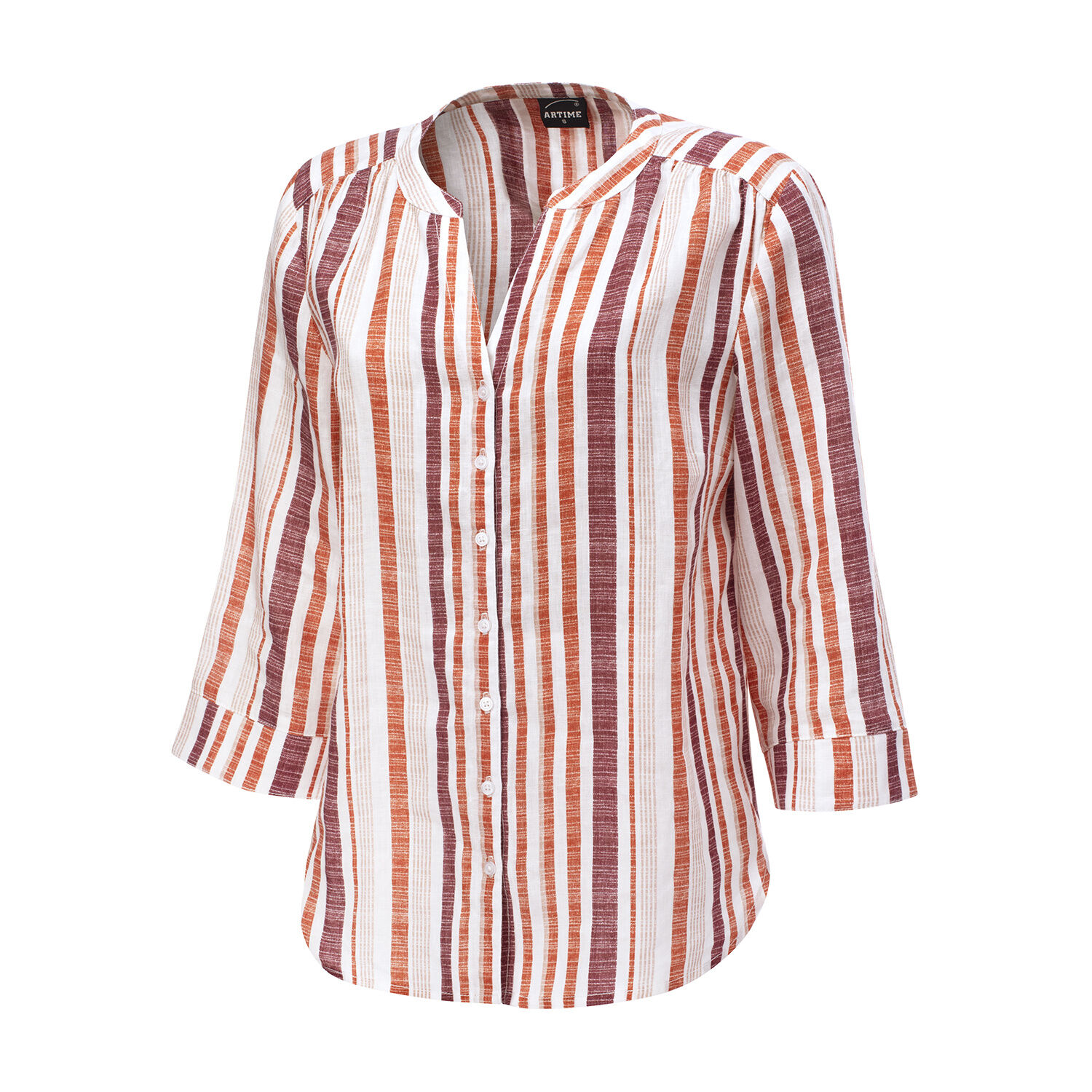 Sommerliche Leinen-Bluse