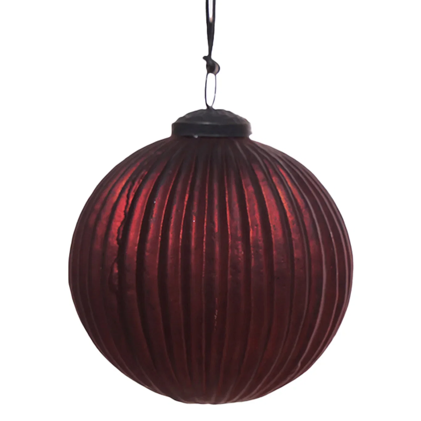 Julekule Stripey Ø12 cm