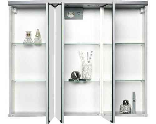 Jokey Ancona LED spiegelkast, aluminiumkleurig, 83x69 cm, IP20