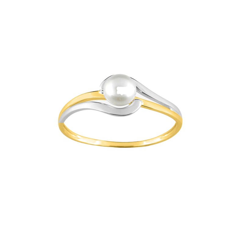 Bague Femme - perle - Or 9 Carats