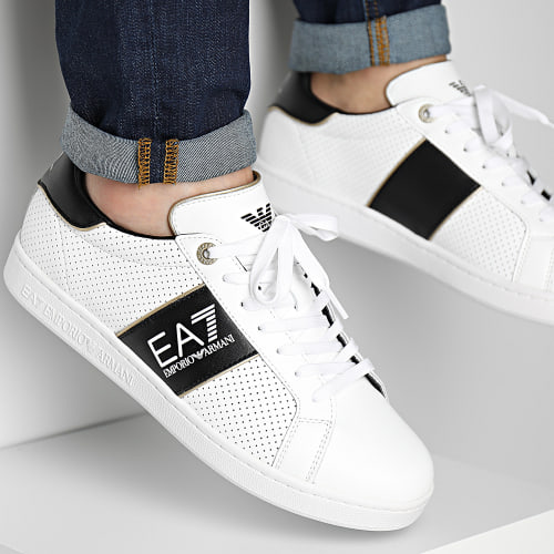 Baskets X8X102-XK258 White Black Gold
