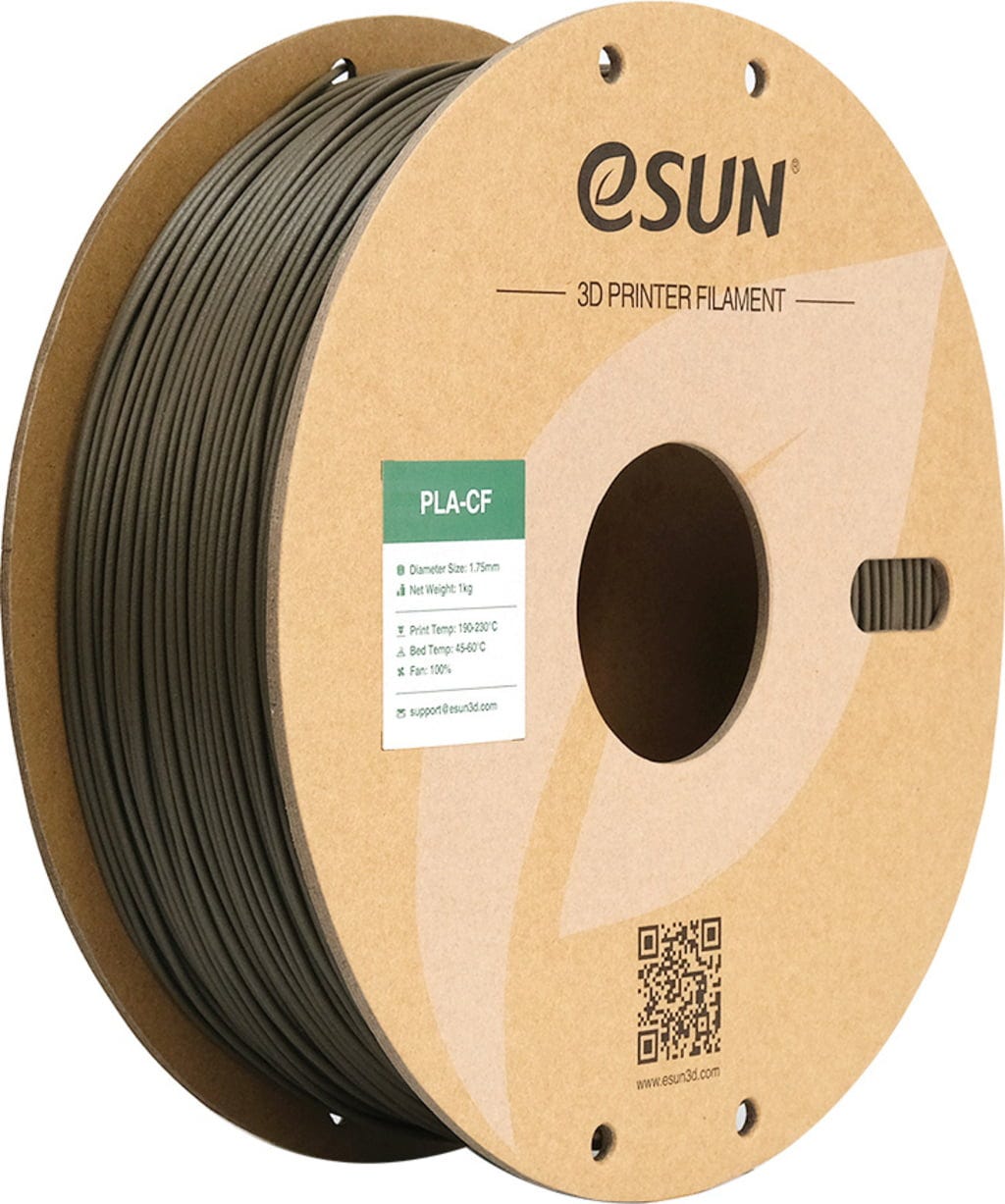 eSUN  PLA-CF Brown, 1,75 mm / 1000 g    PLA-Filament mit Kohlenstofffasern verstärkt