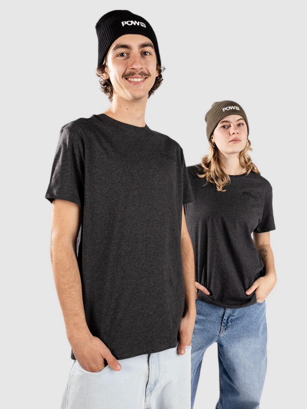 POW Protect Our Winters Snowflake Back T-Shirt charcoal