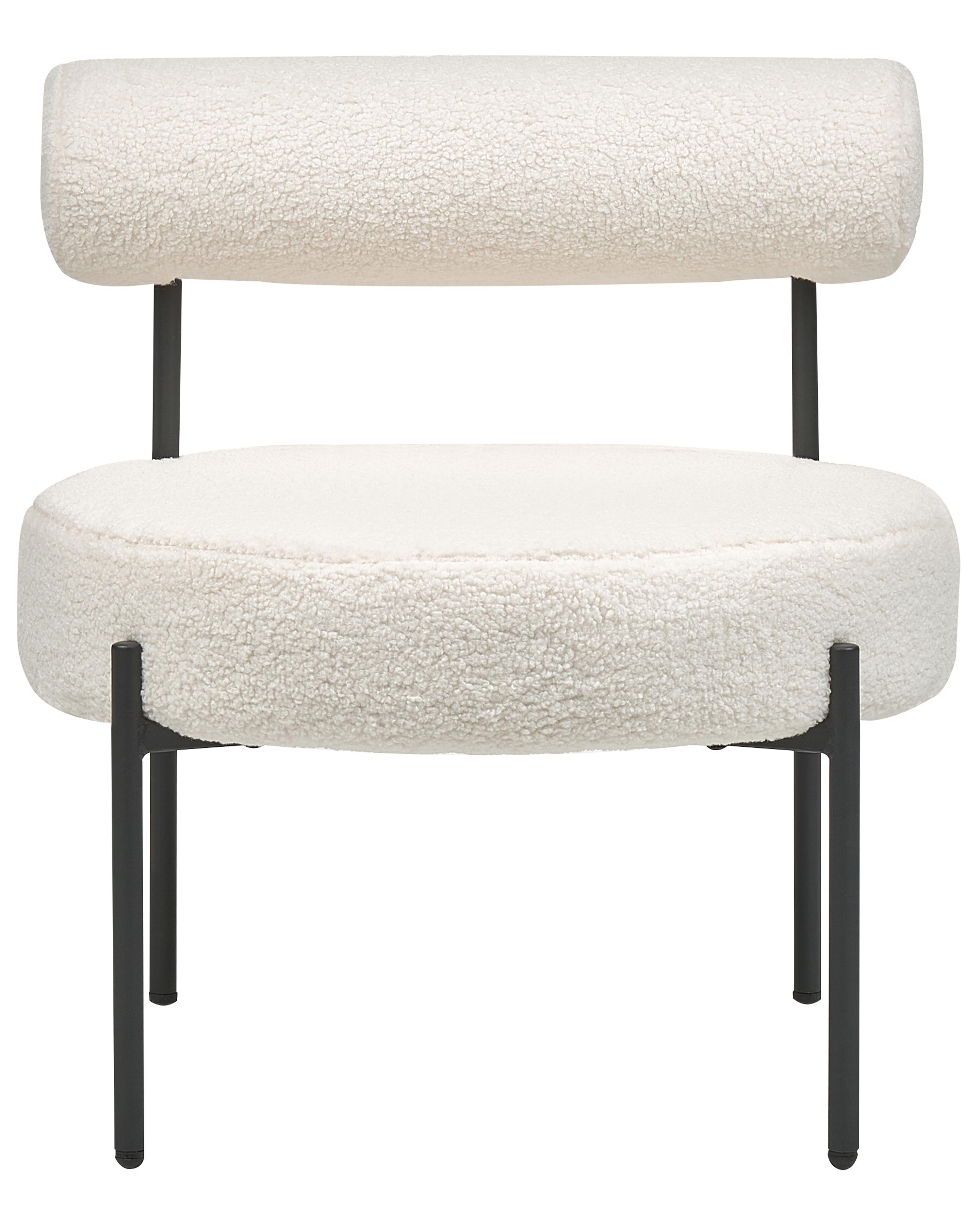 Fauteuil ALPHA Bouclé Wit