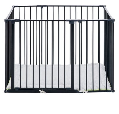 BabyDan Square Lekegrind 105x72x71 cm , Svart