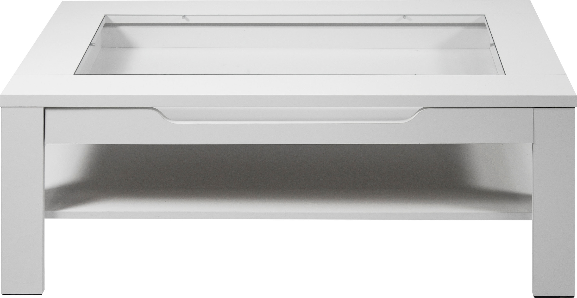 byLIVING Couchtisch »Ralph« Breite 110 cm, mit Glaseinsatz und Schubkasten