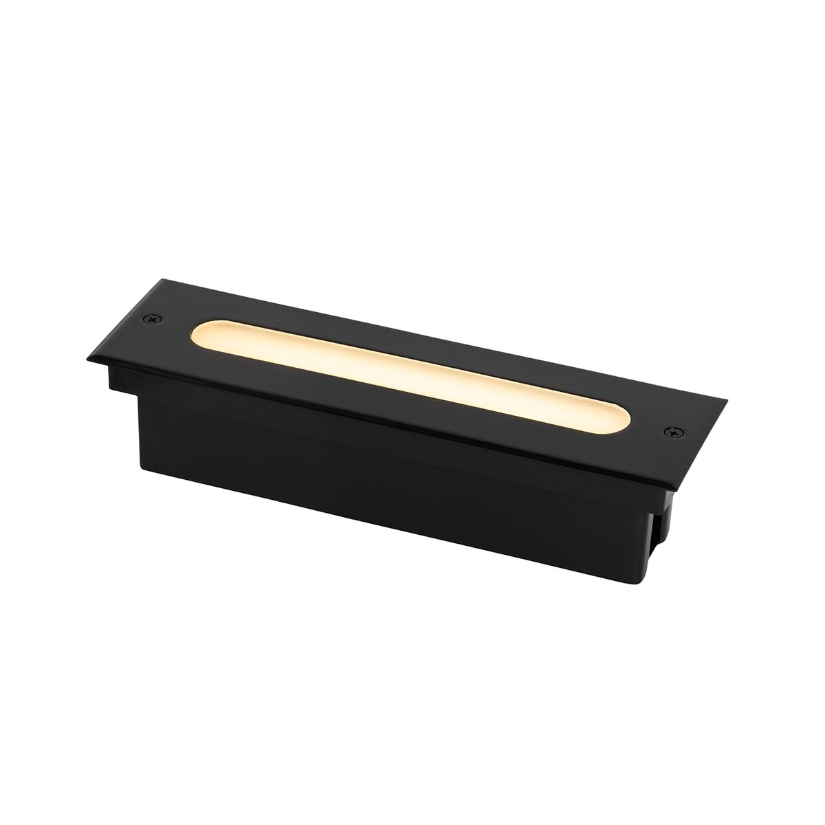 Moderne grondspot zwart 30 cm incl. LED IP65 - Eline