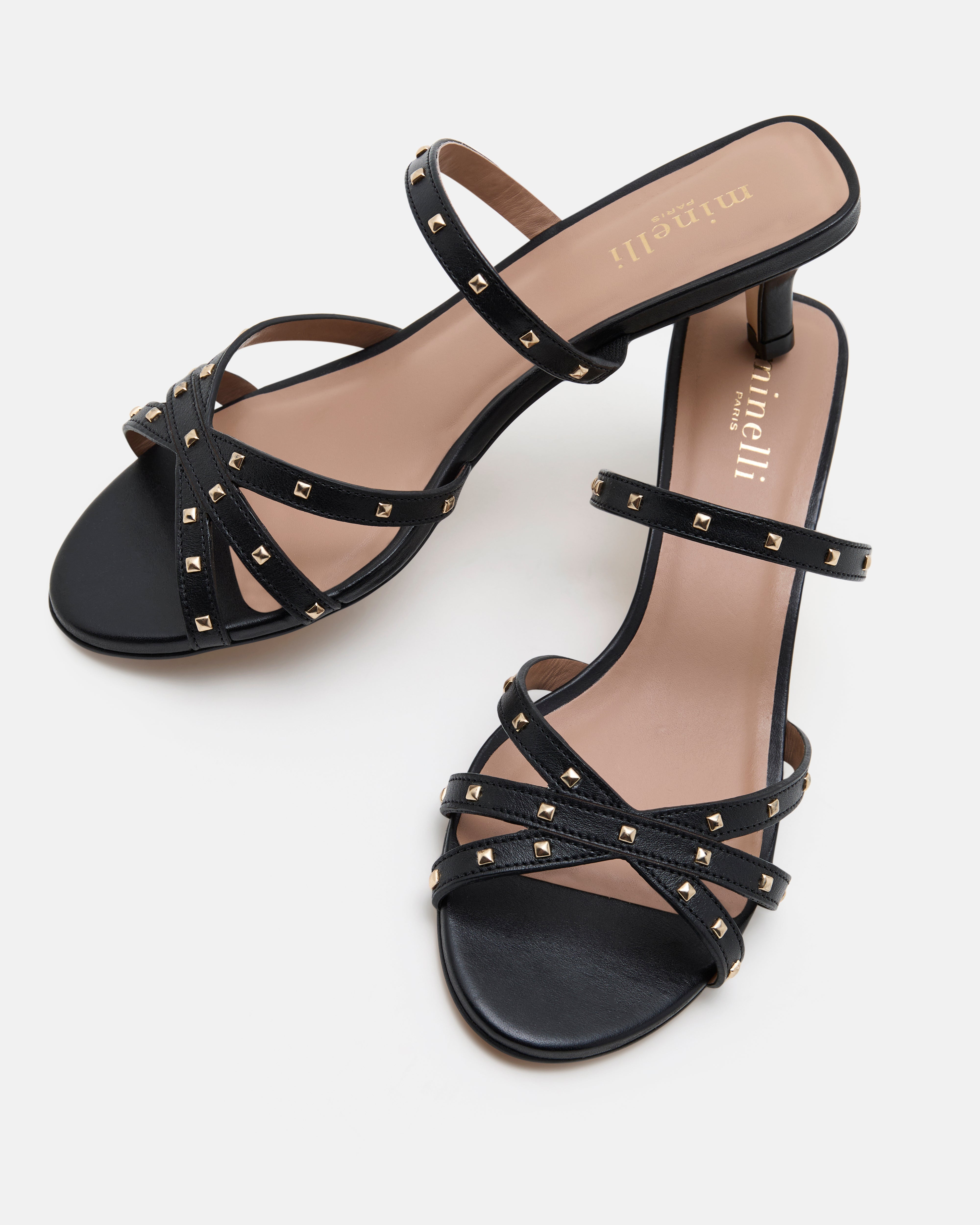 SANDALES ANNA/CLOUS NOIR