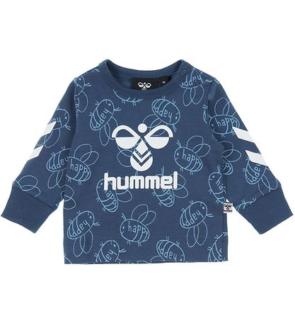 Hummel Bluse - hmlCollin - Ensign Blue m. Weiß
