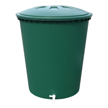 Regenton conisch groen kunststof 510 L