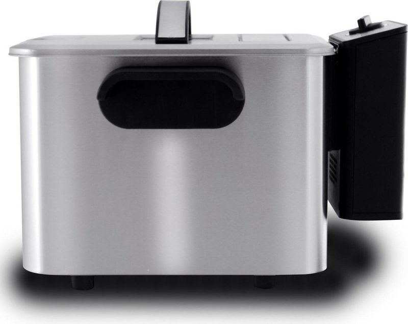 Inventum - GF645F - Frituurpan - RVS/Zwart - 4 Liter - 3000 Watt - Koude Zone