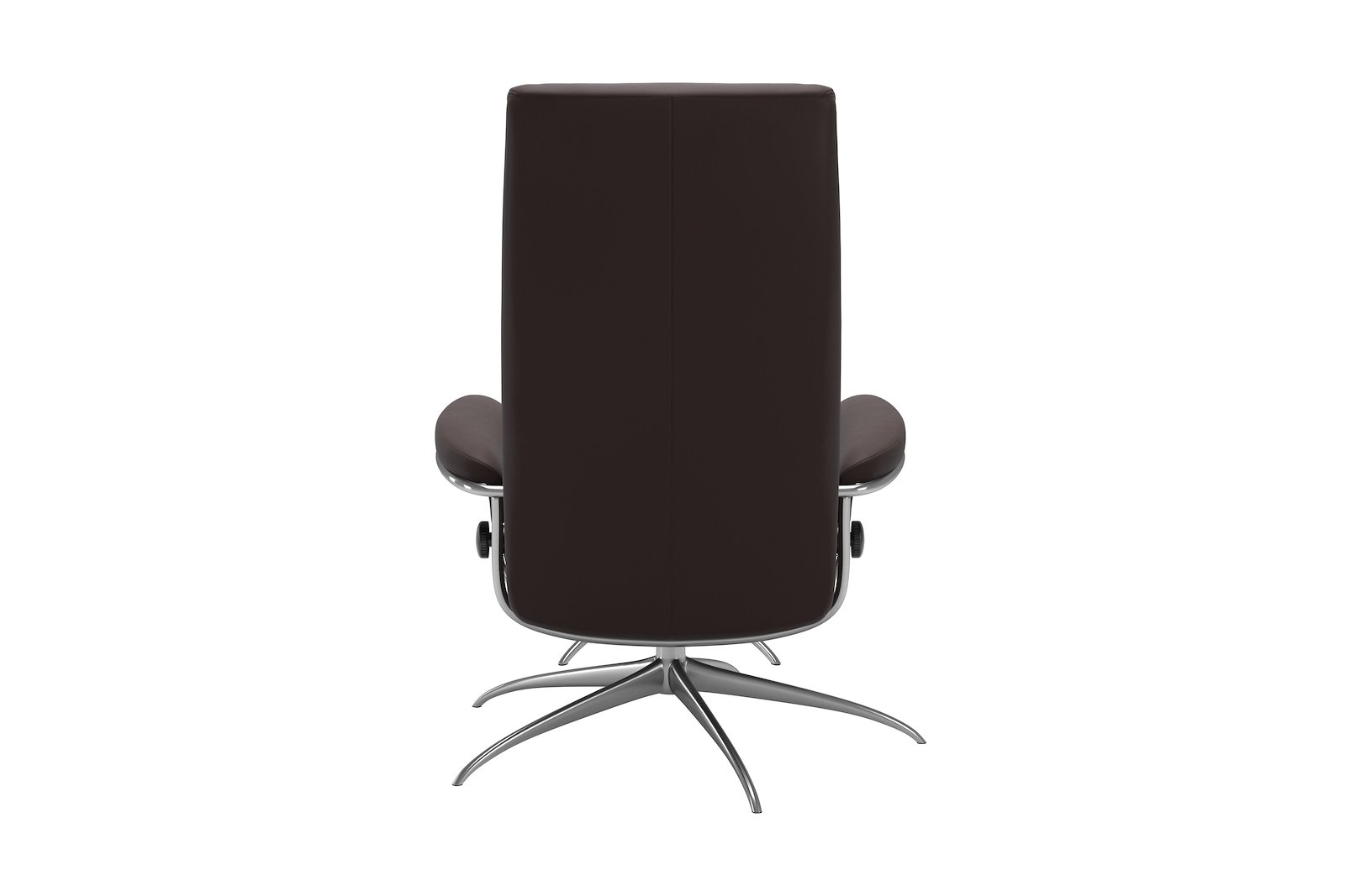 London lenestol m/krakk Hud Paloma Chocolate - Star - Chrome