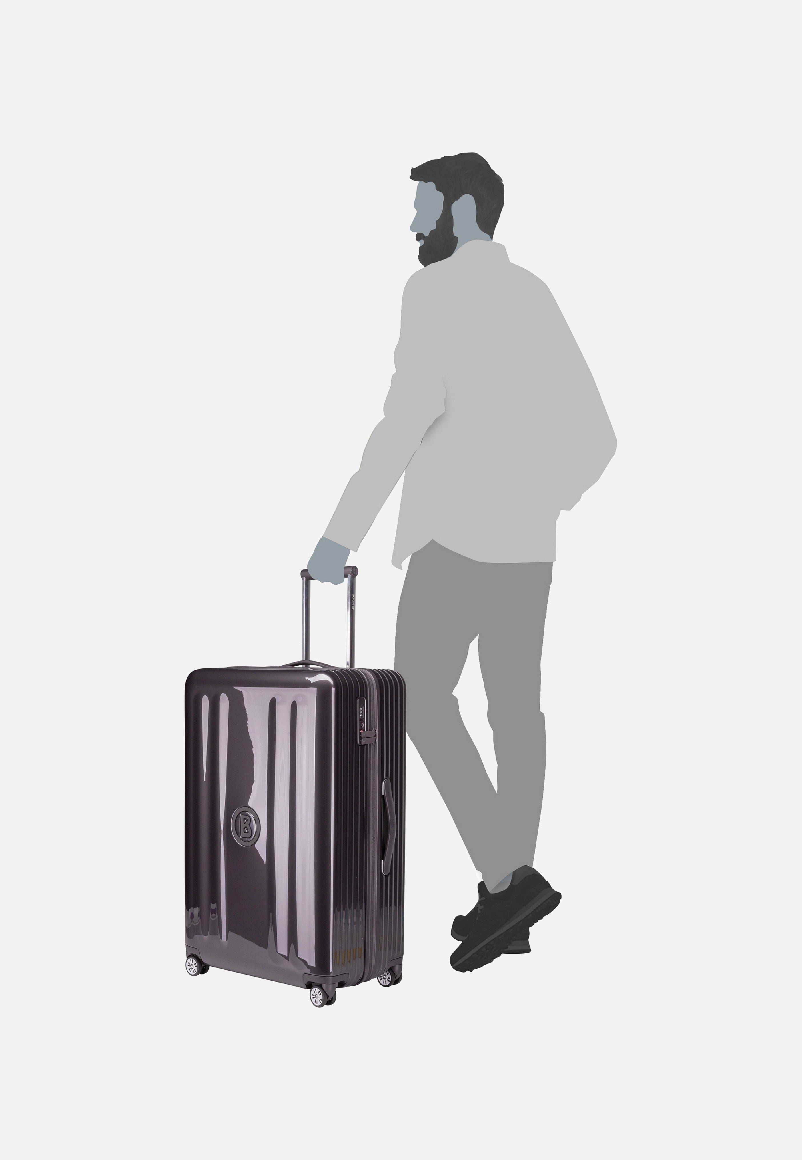Piz C75 Trolleycase LVZ 4w Dark Grey - Koffer