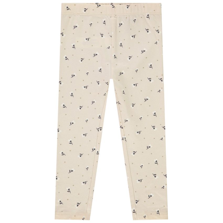 Caleçon long imprimé fantaisie pour bébé fille - Beige