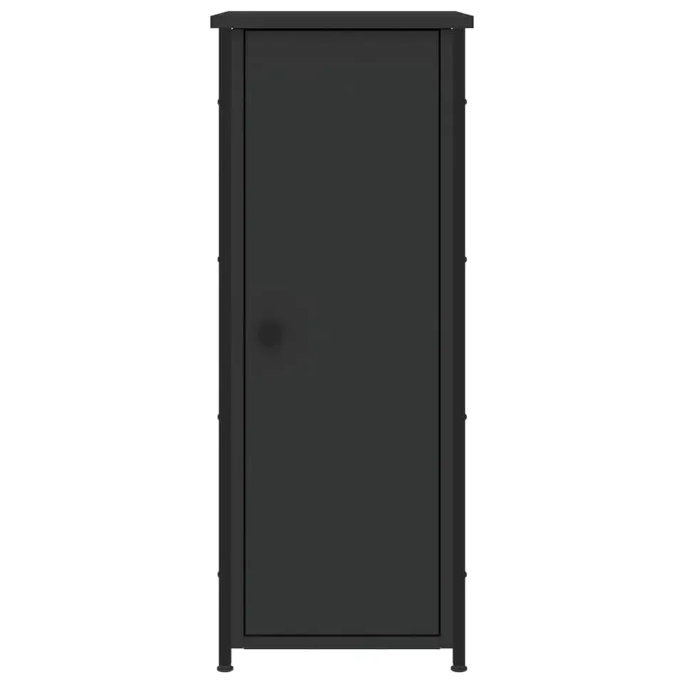vidaXL - Nachtkastje - Zwart - Bewerkt hout - 2 stuks
