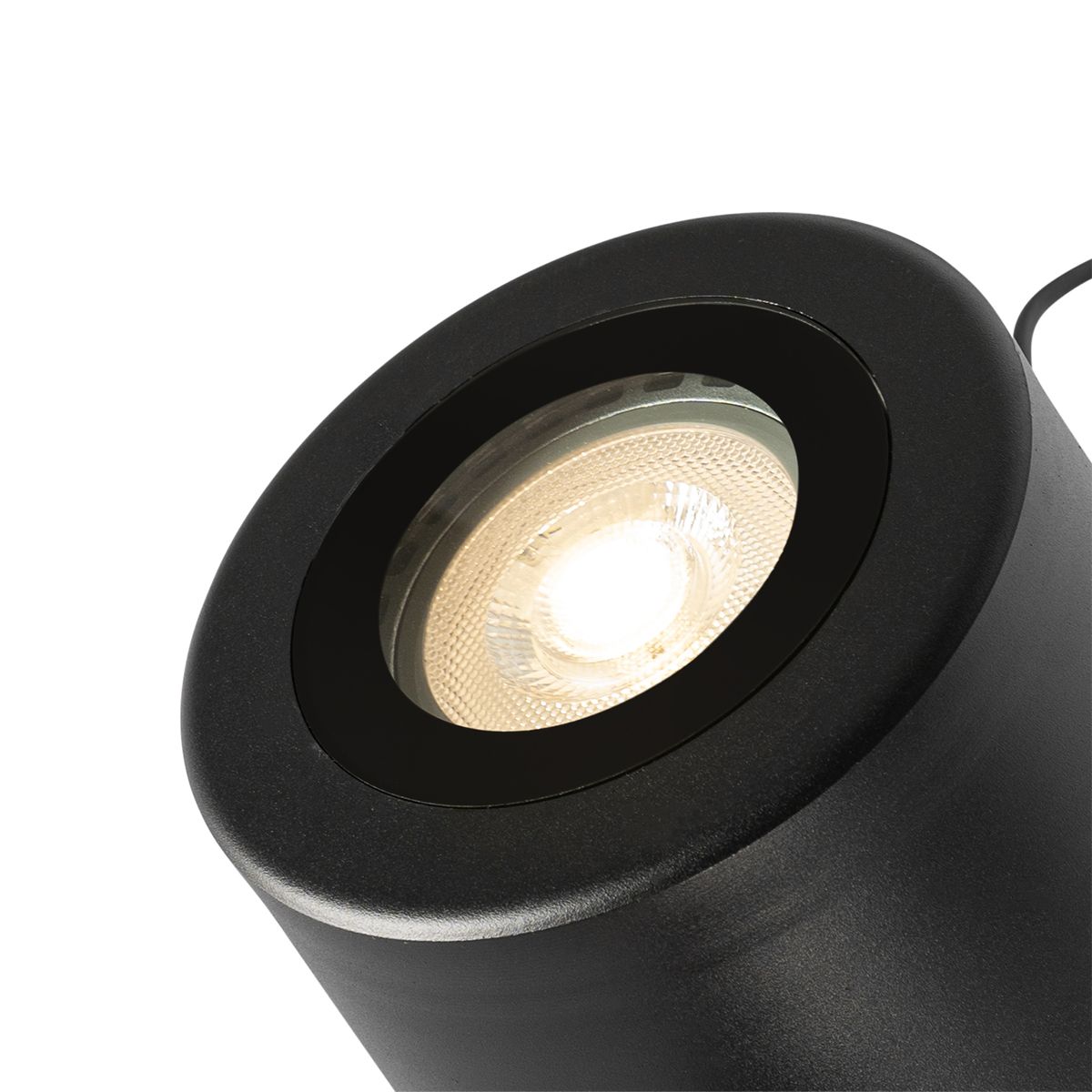 Moderne tuinspot zwart rond IP65 AR111 - Lennard