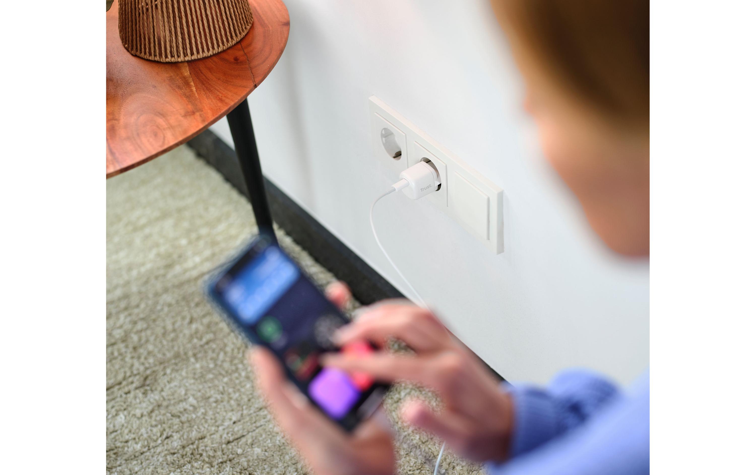 USB-Wandladegerät Maxo Ultrakleines USB-C-PD 20 W WeissKompaktes USB-C Power-Delivery-Ladegerät mit 20 W Schnellladefunktion