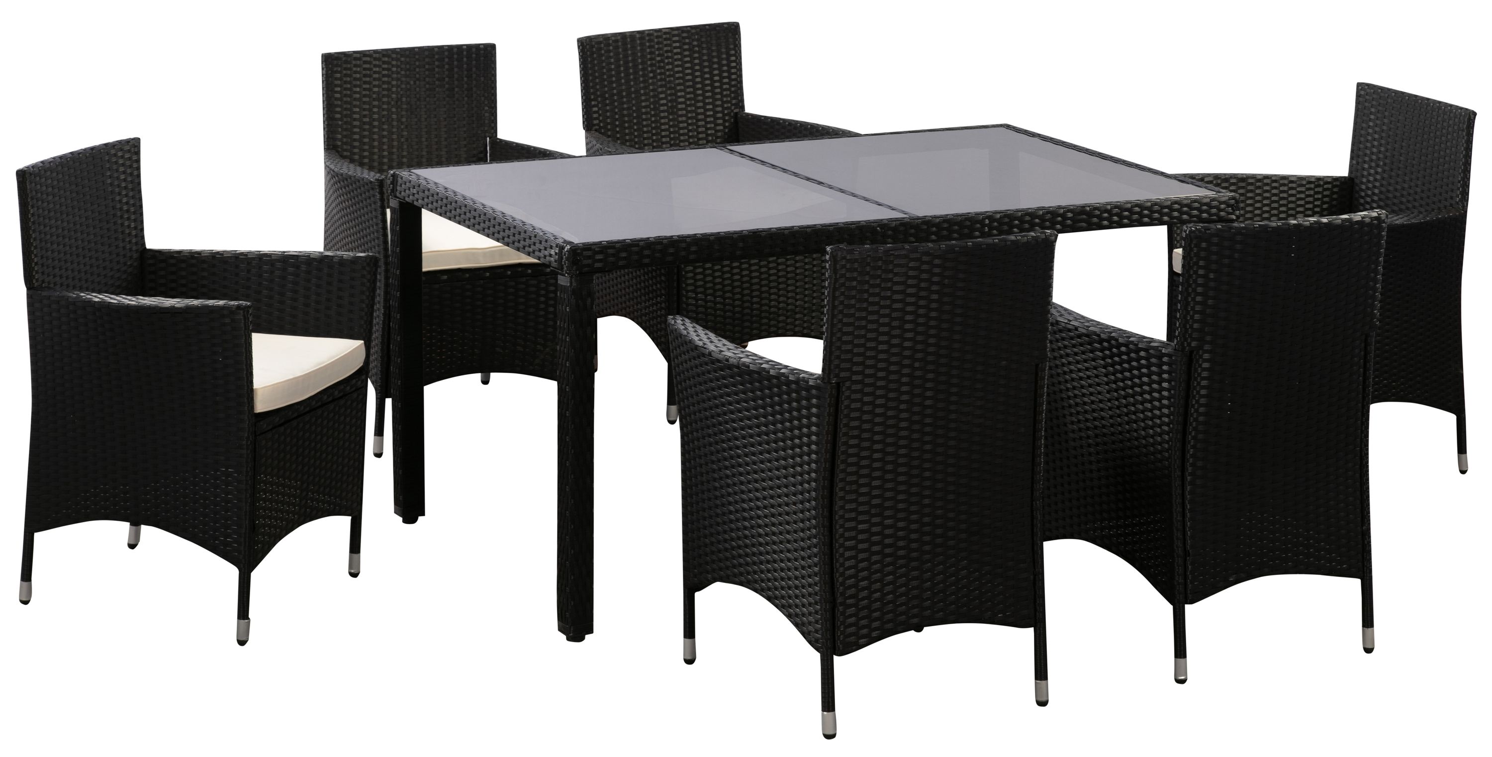 Rattangarnitur SIENA 1 Tisch und 6 Stühle