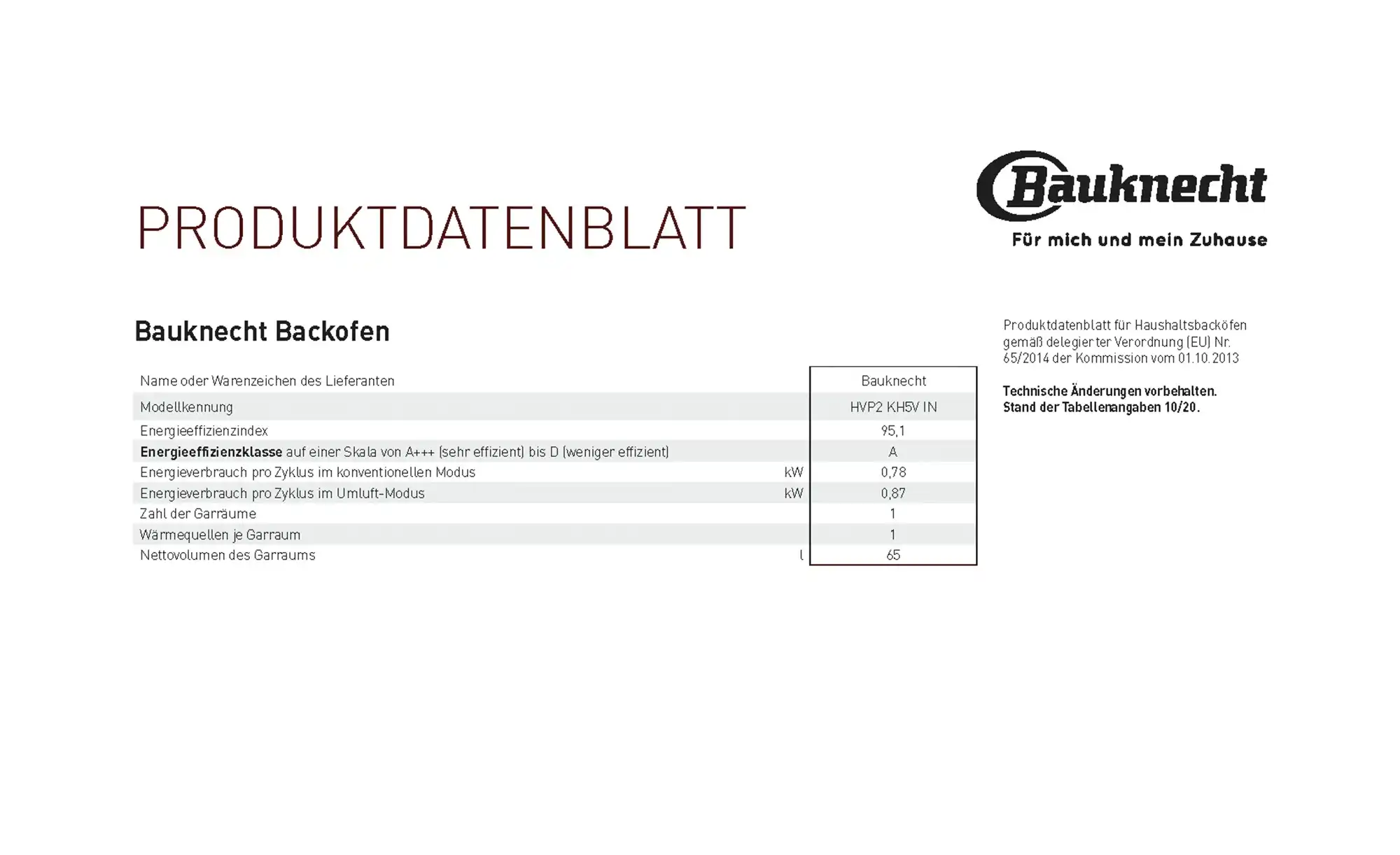 Bauknecht Einbau-Herdset HEKO H200