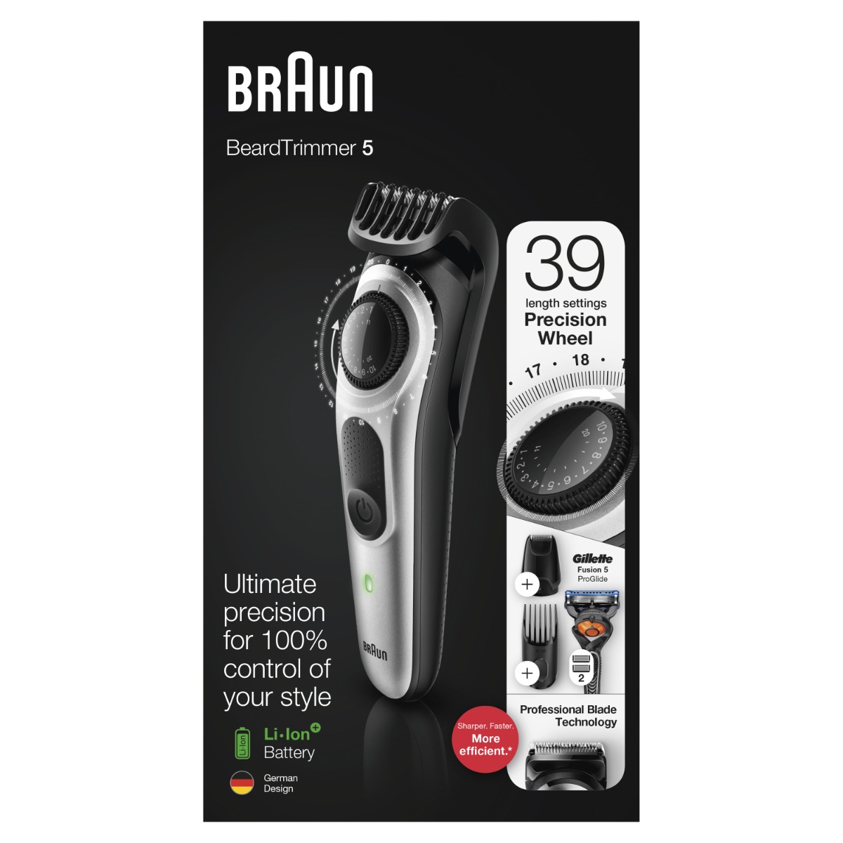 Braun BT5265 Baardtrimmer, 39 Lengtes, 5-in-1