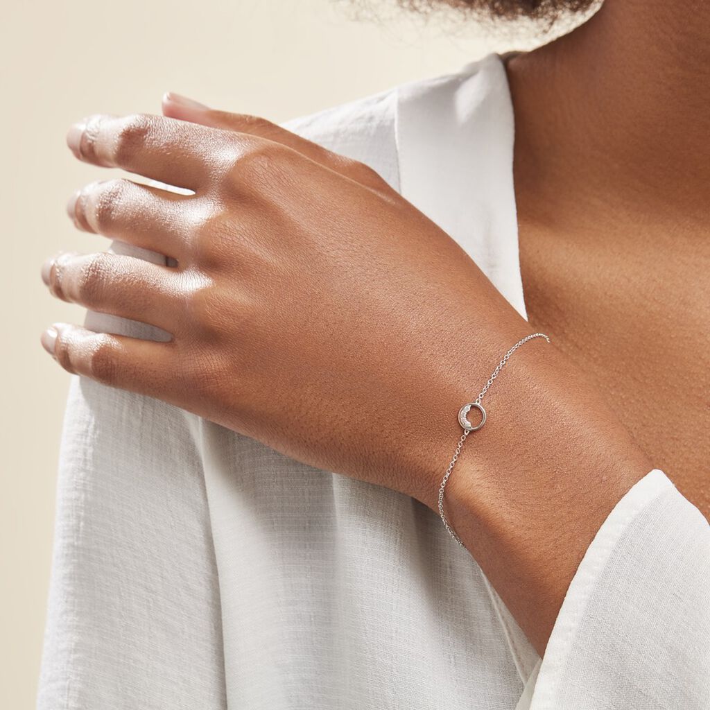 Bracelet Argent Vivence Oxydes De Zirconium