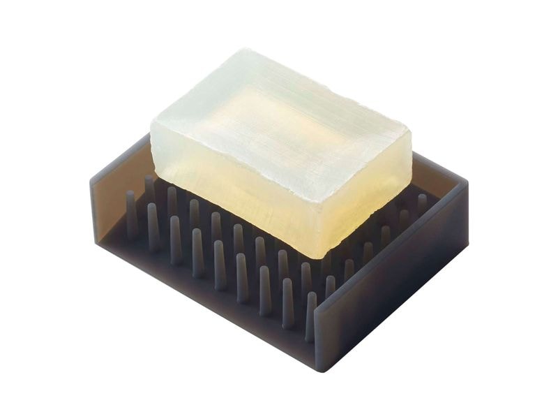 Yamazaki Seifenschale Float Schwarz Seifenablage aus Silikon