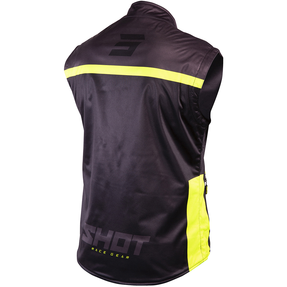 Shot - Veste sans manches Bodywarmer Lite 2.0 Noir / Jaune fluo