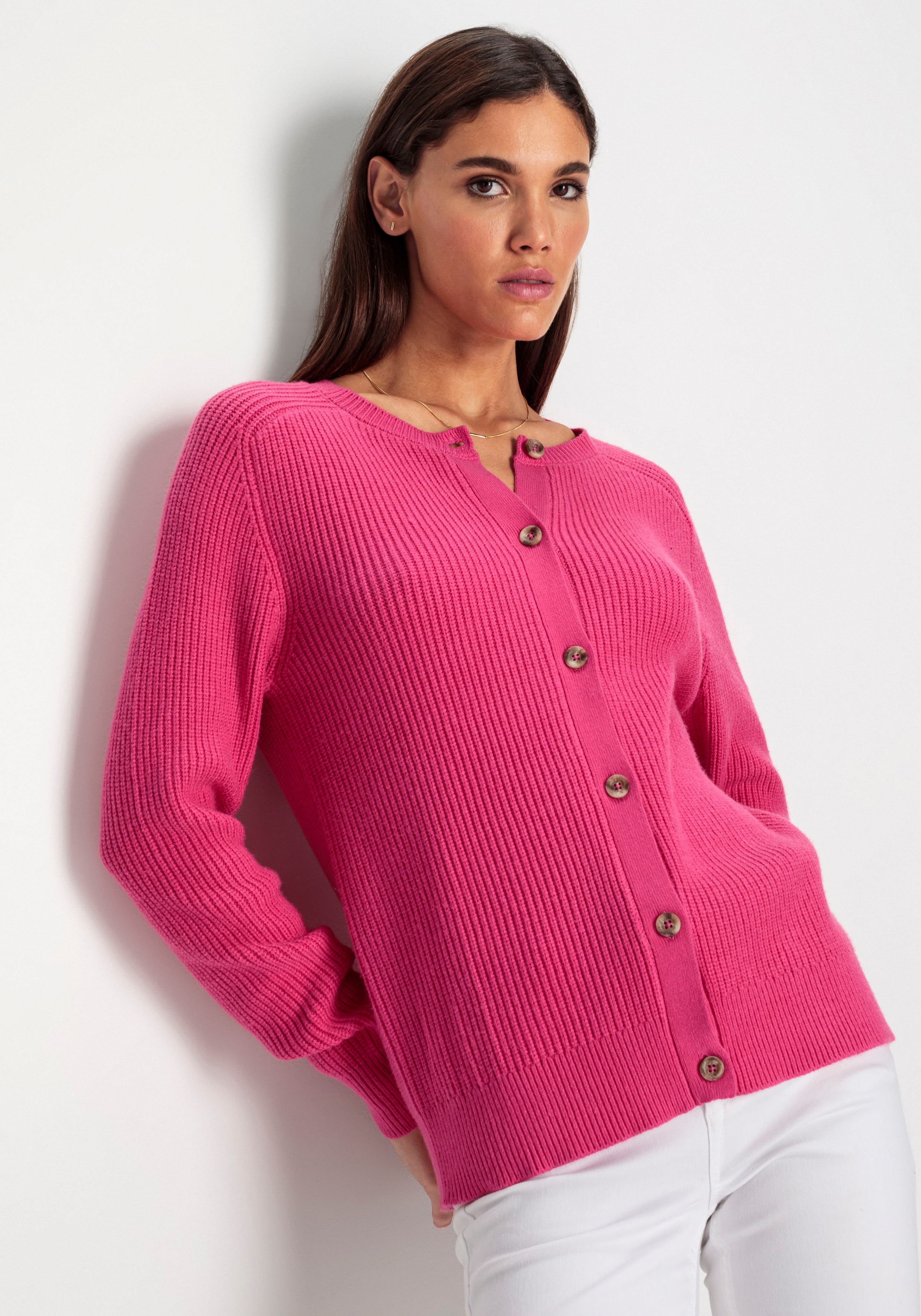 HECHTER PARIS Strickjacke , mit Knopfleiste
