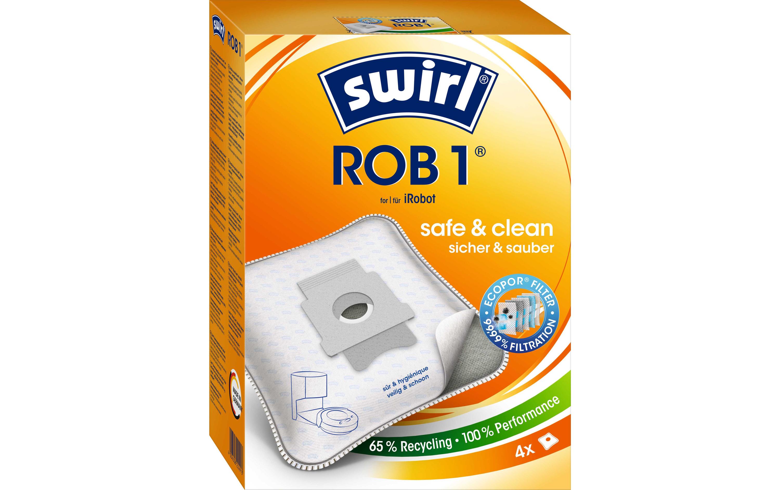 Staubfilterbeutel ROB 1 EcoPor 4 StückStaubsaugerbeutel