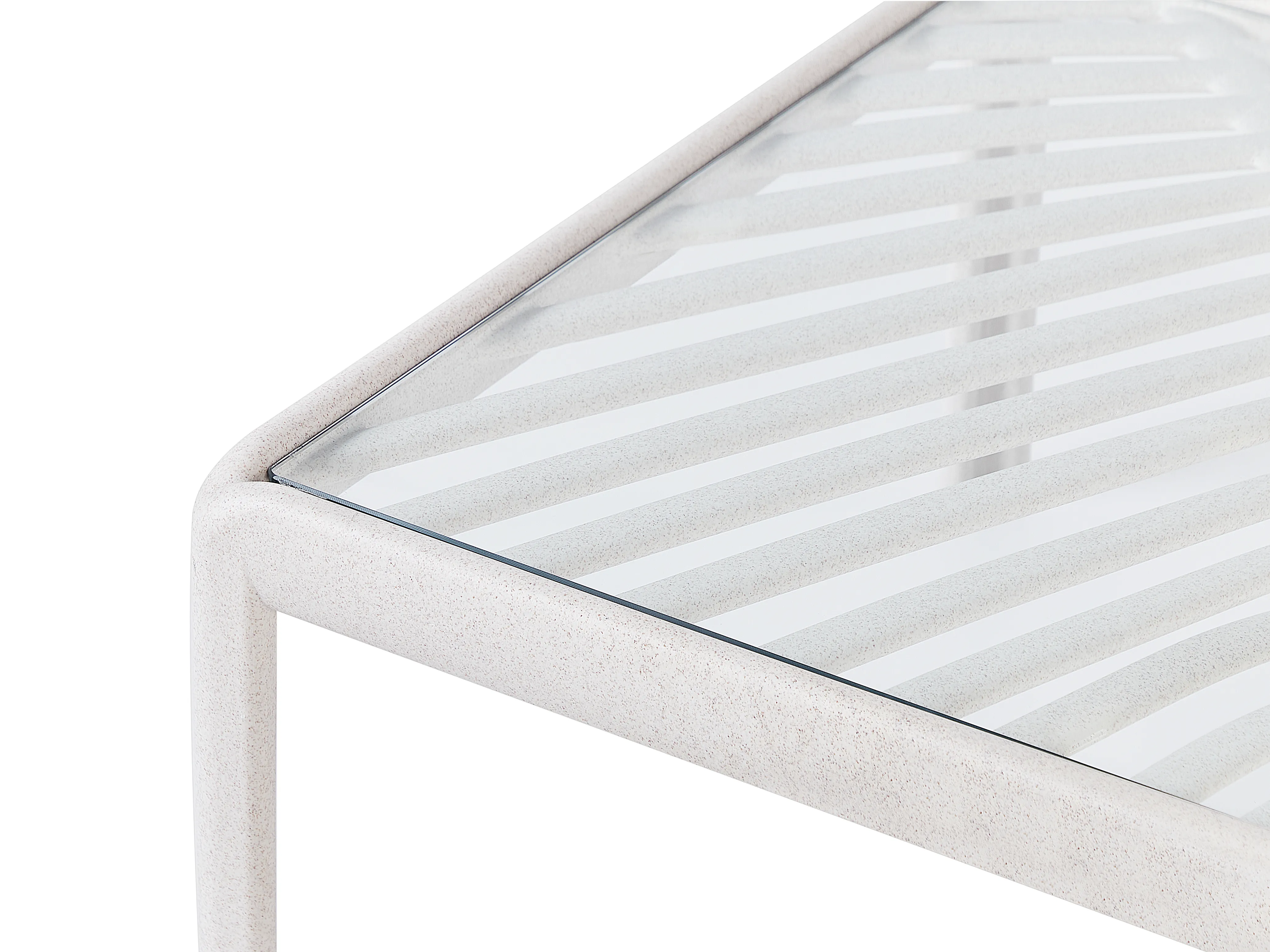 Tuin salontafel FERRETTI 69 cm 69 cm Lichtbeige