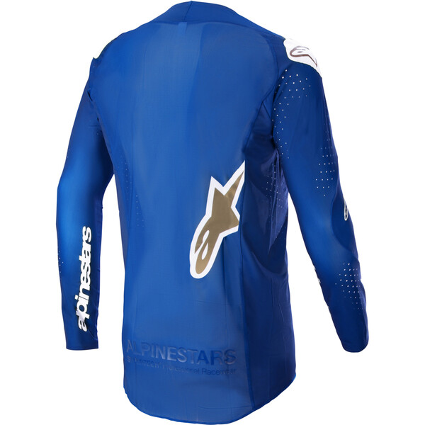 Alpinestars - Maillot Supertech Bruin Bleu / Or