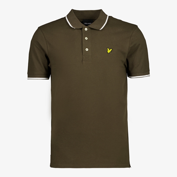 Lyle & Scott heren polo kaki groen