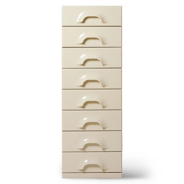HKliving - Kommode mit 8 Schubladen, cream