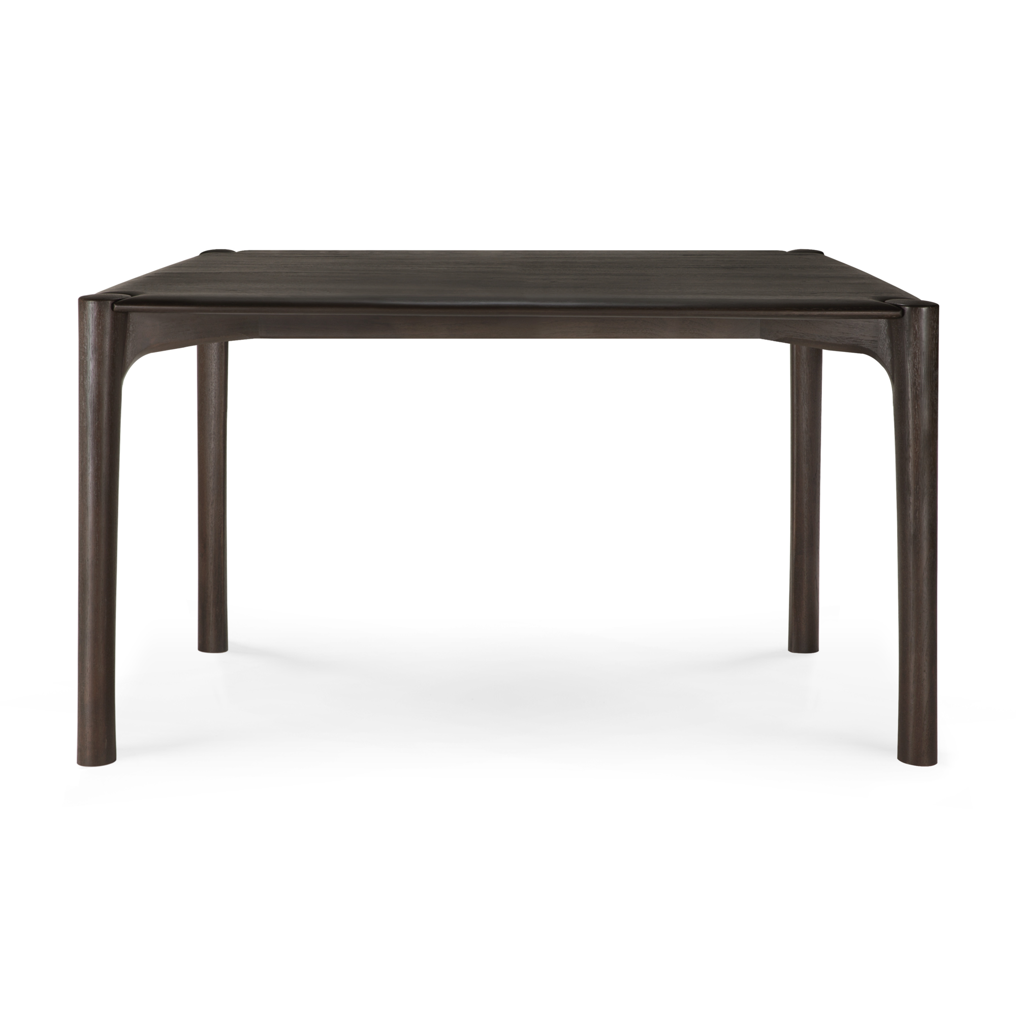 Eettafel PI teak donkerbruin gelakt 140x80 cm