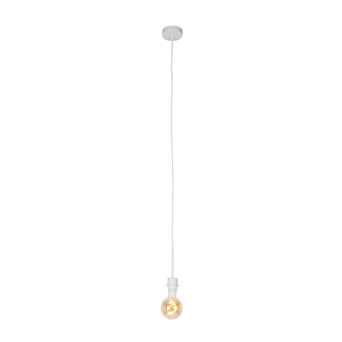 Moderne hanglamp wit zonder kap - Combi 1