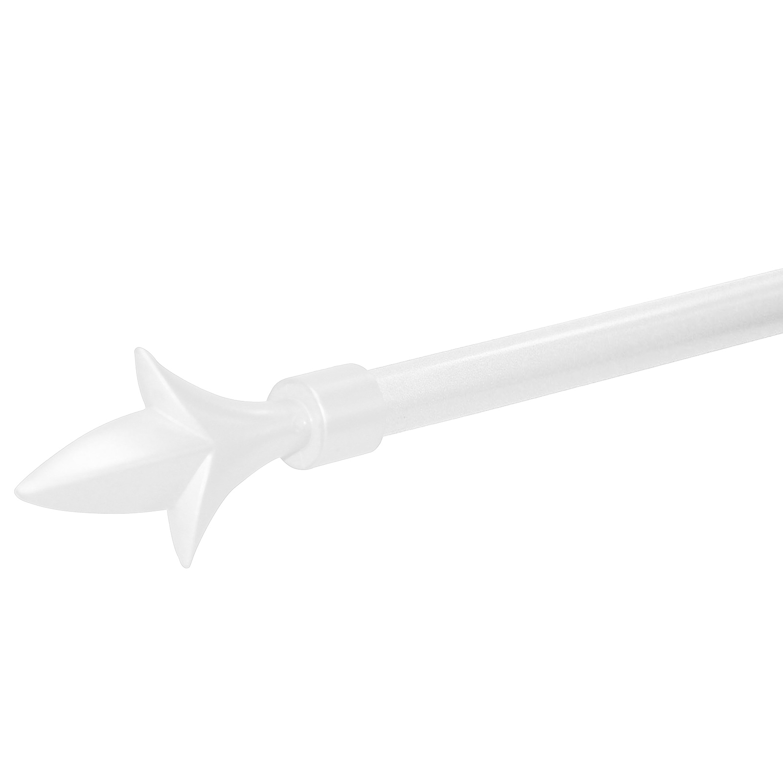 Stilgarnitur - weiß - Spitze - 3 Wandhalter - ausziehbar