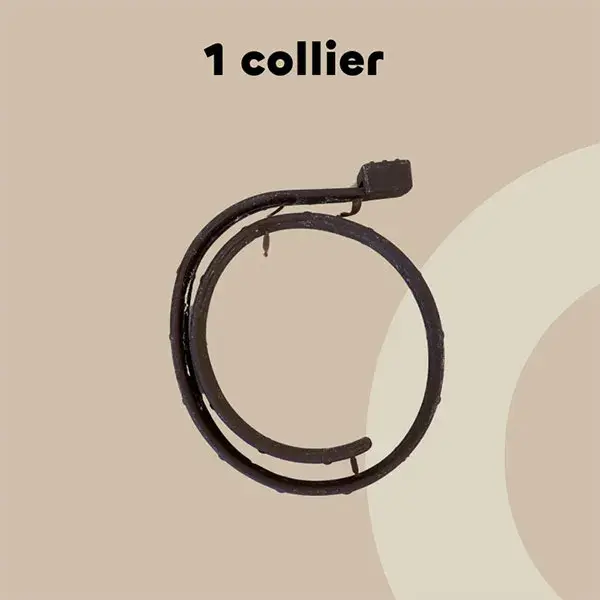 Biovetol - Antiparasitaire - Collier Petit Chien (38 cm marron) - x6
