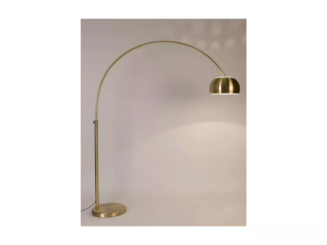 Bow - Lampadaire arc design - Laiton