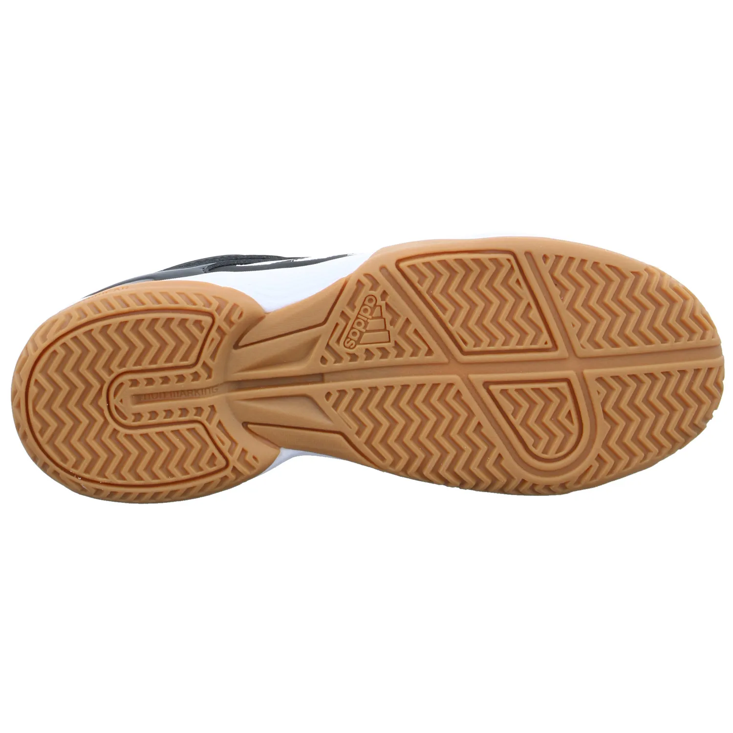 ADIDAS Indoor Freizeitschuh Schwarz Lederimitat